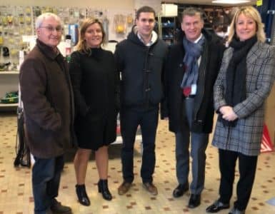 Philippe FOLLIOT et Muriel ROQUES ETIENNE visitent l’entreprise Foulquier au Séquestre