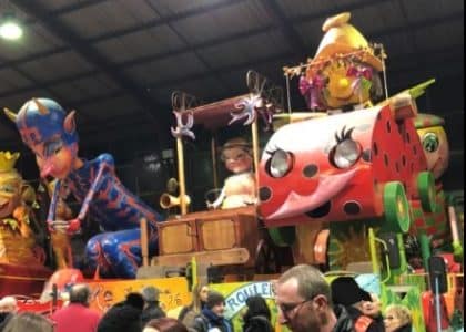 Muriel ROQUES ETIENNE à la présentation des chars du carnaval d’Albi