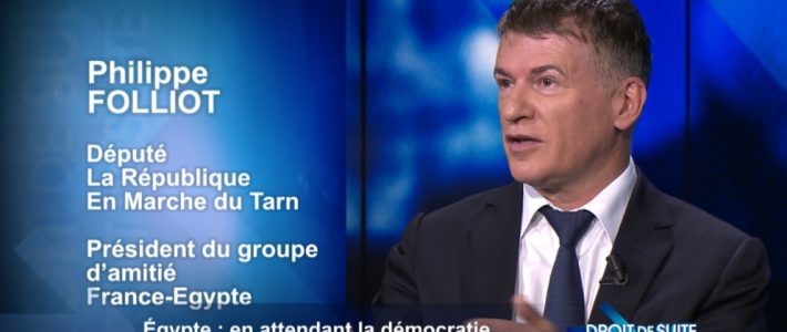 Philippe FOLLIOT débat sur LCP sur l’Egypte