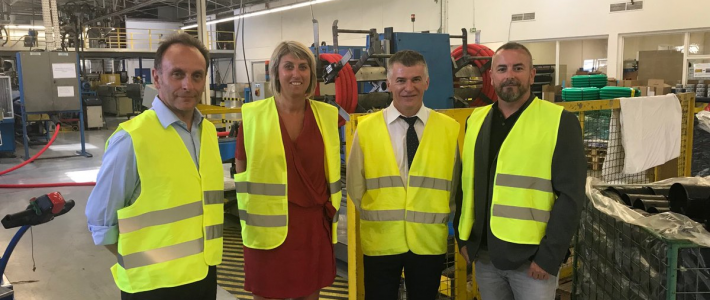 Philippe FOLLIOT visite l’entreprise Jano (ex Polypipe) du groupe RYB à Castres