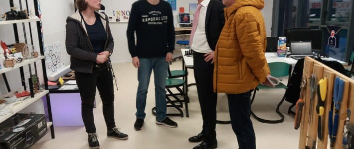 Philippe FOLLIOT visite le Fab Lab de Castres