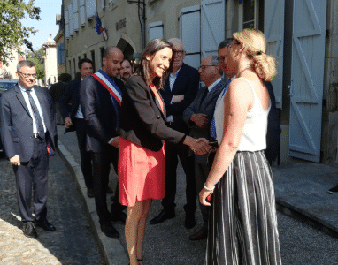 Philippe FOLLIOT représenté par Muriel ROQUES ETIENNE lors de la visite tarnaise de la Secrétaire d’Etat Brune POIRSON