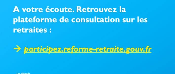 Consultation citoyenne sur les retraites : faites connaitre votre avis !