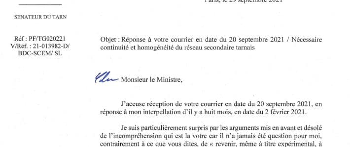 Nécessaire homogénéité des principales routes tarnaises : une fausse-réponse du Ministre de l’Intérieur