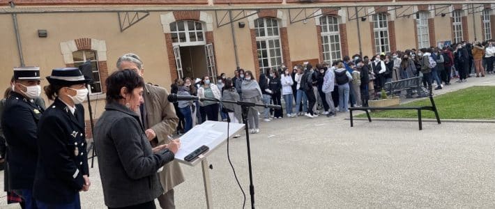 Hommage à Samuel Paty au lycée Victor Hugo à Gaillac