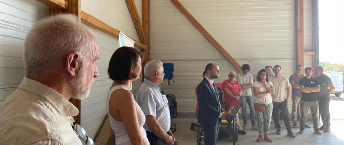 Inauguration des ateliers relais de centre Tarn à Laboutarie.